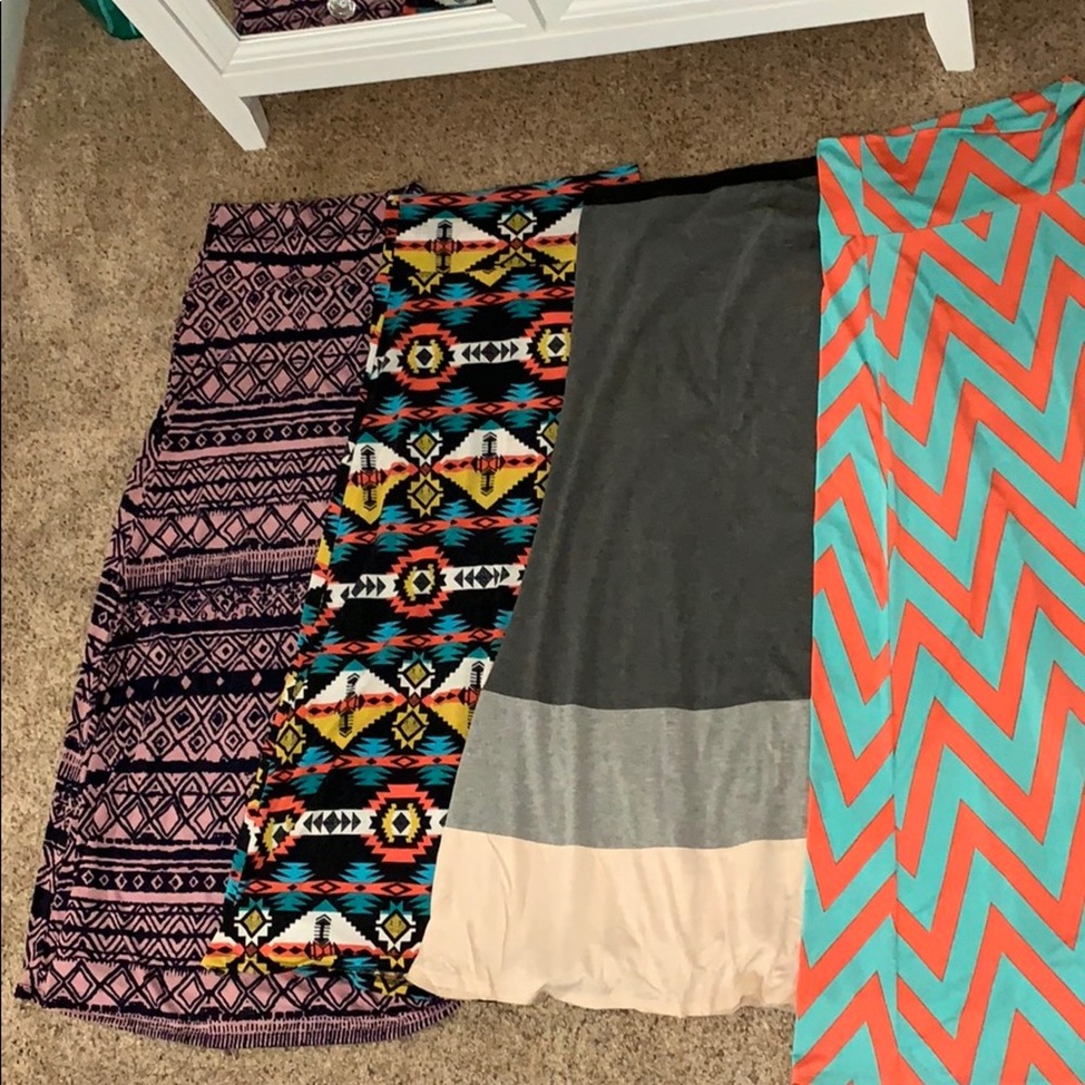 NWOT Bundle of 4 long skirts!
